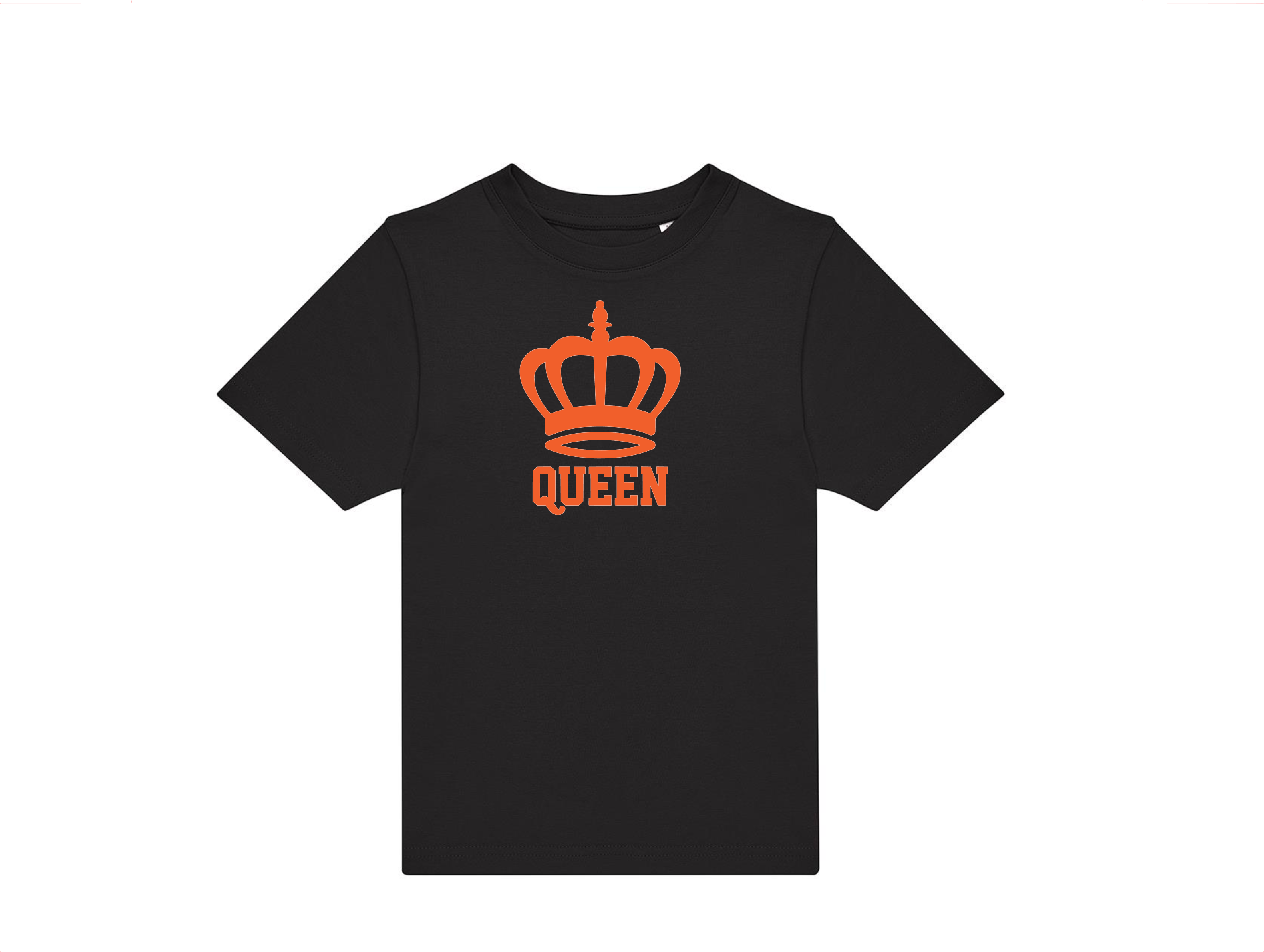 T-shirt kinderen:👑 Klein of groot… iedereen is royal op Koningsdag!