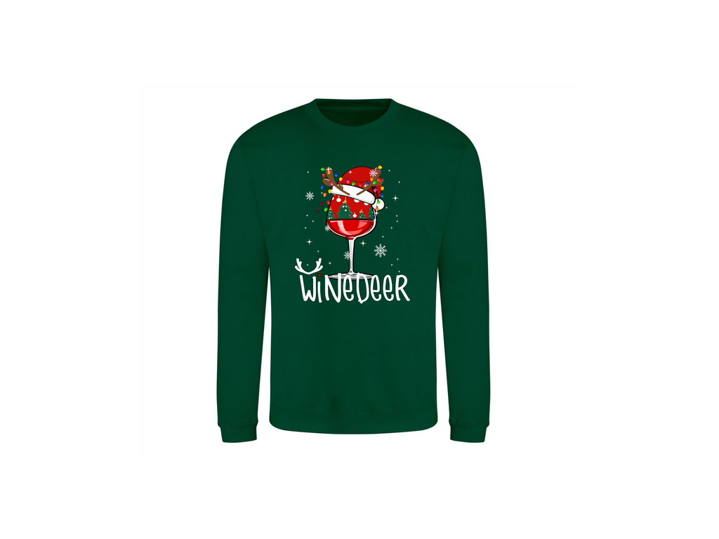 Sweater WineDeer – Omdat Kerst Altijd Beter Is met Wijn