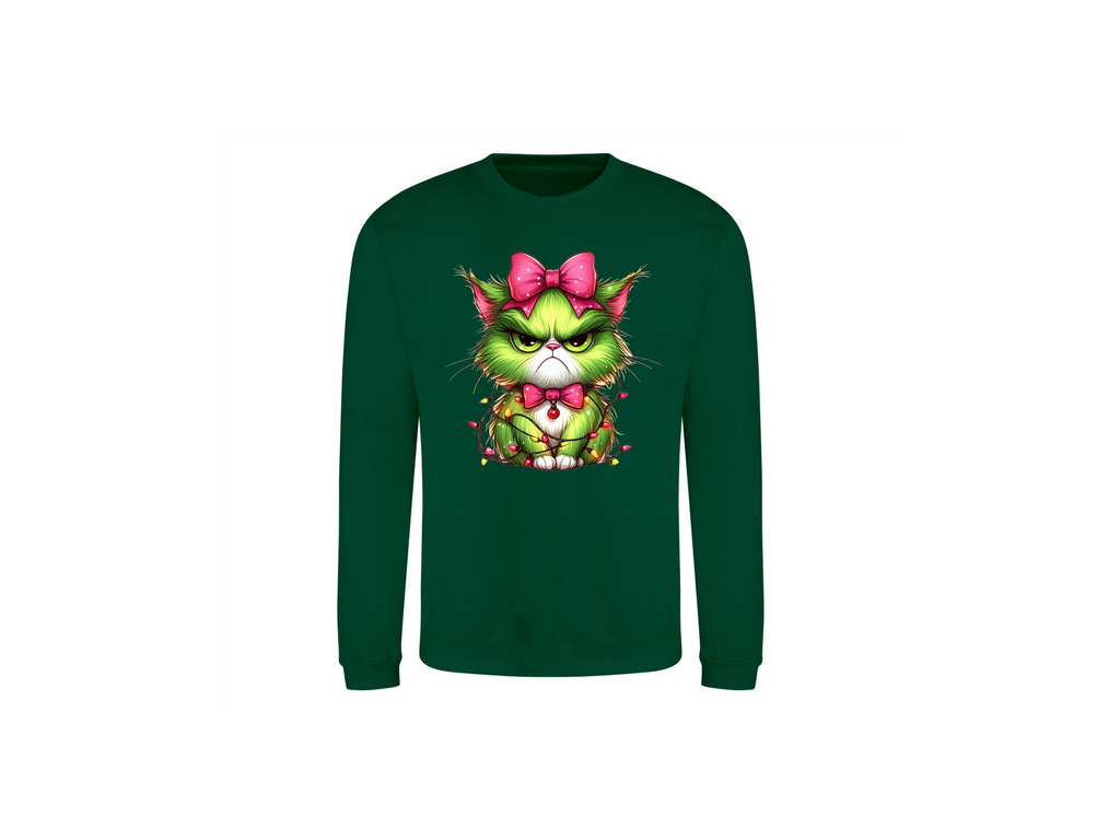 Grumpy Xmas Cat Sweater – Perfect voor jouw kerst-mood"