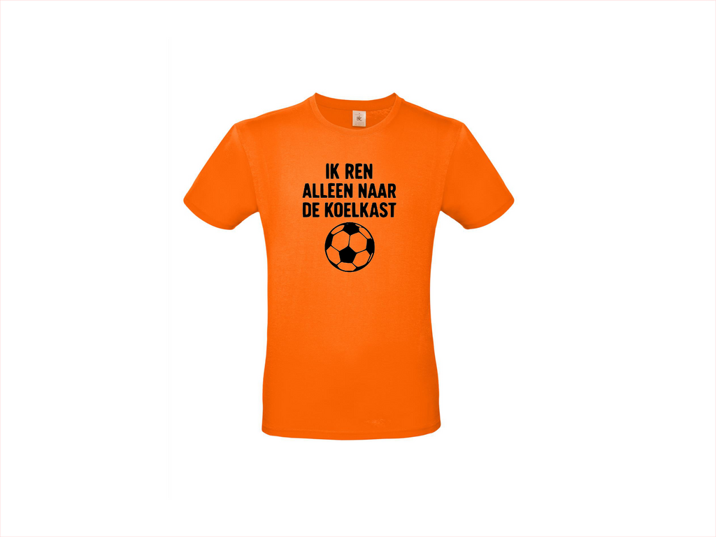 T-shirt met korte mouwen: Ik ren alleen naar de koelkast