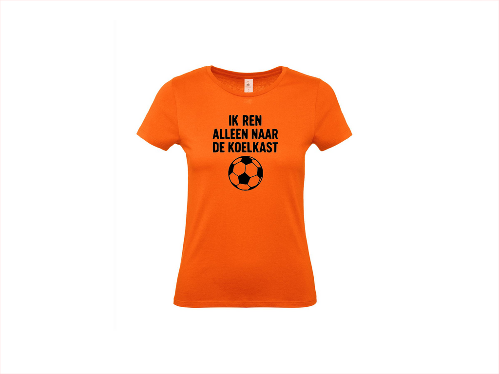 T-shirt met korte mouwen: Ik ren alleen naar de koelkast
