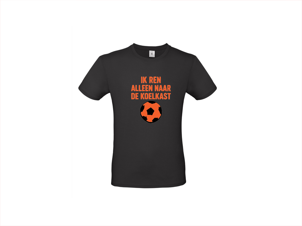 T-shirt met korte mouwen: Ik ren alleen naar de koelkast