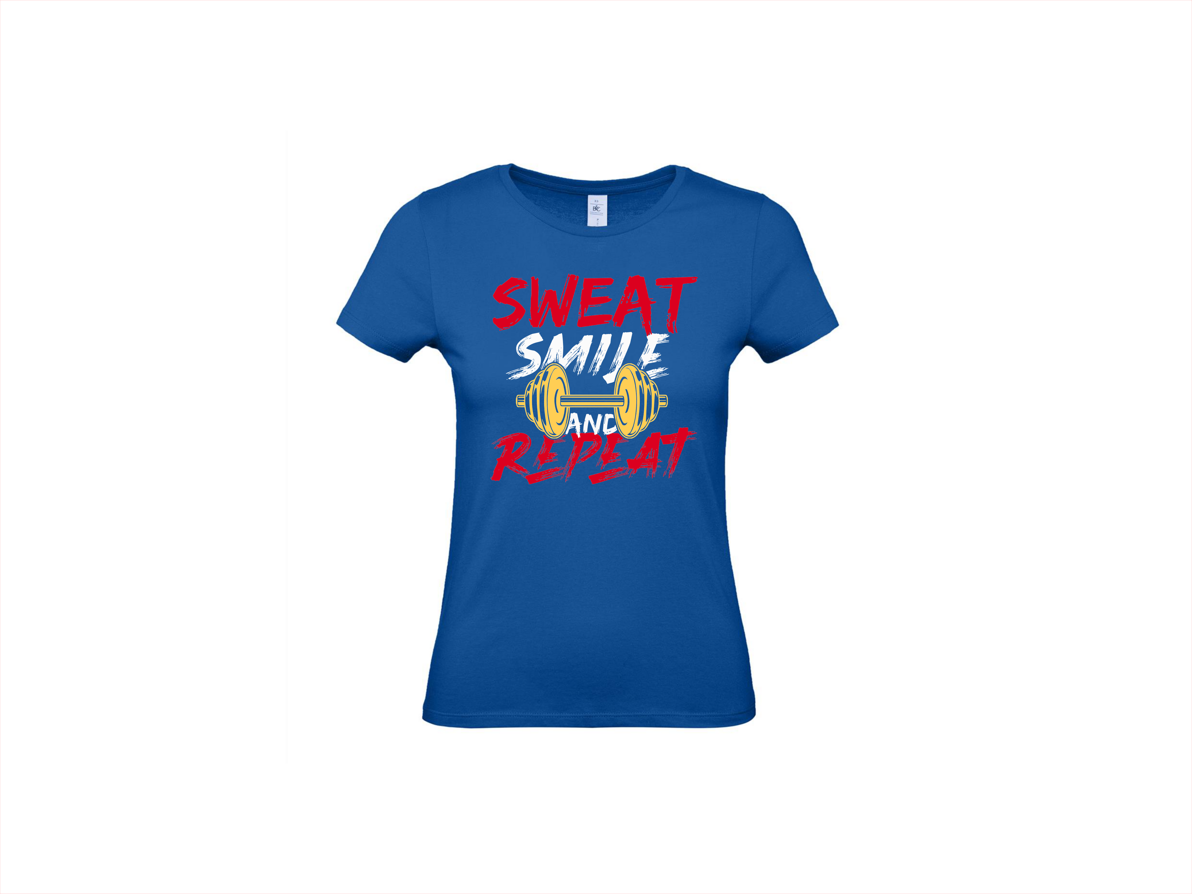 T-shirt 💪 Sweat, Smile and Repeat – Voor de echte doorzetter!