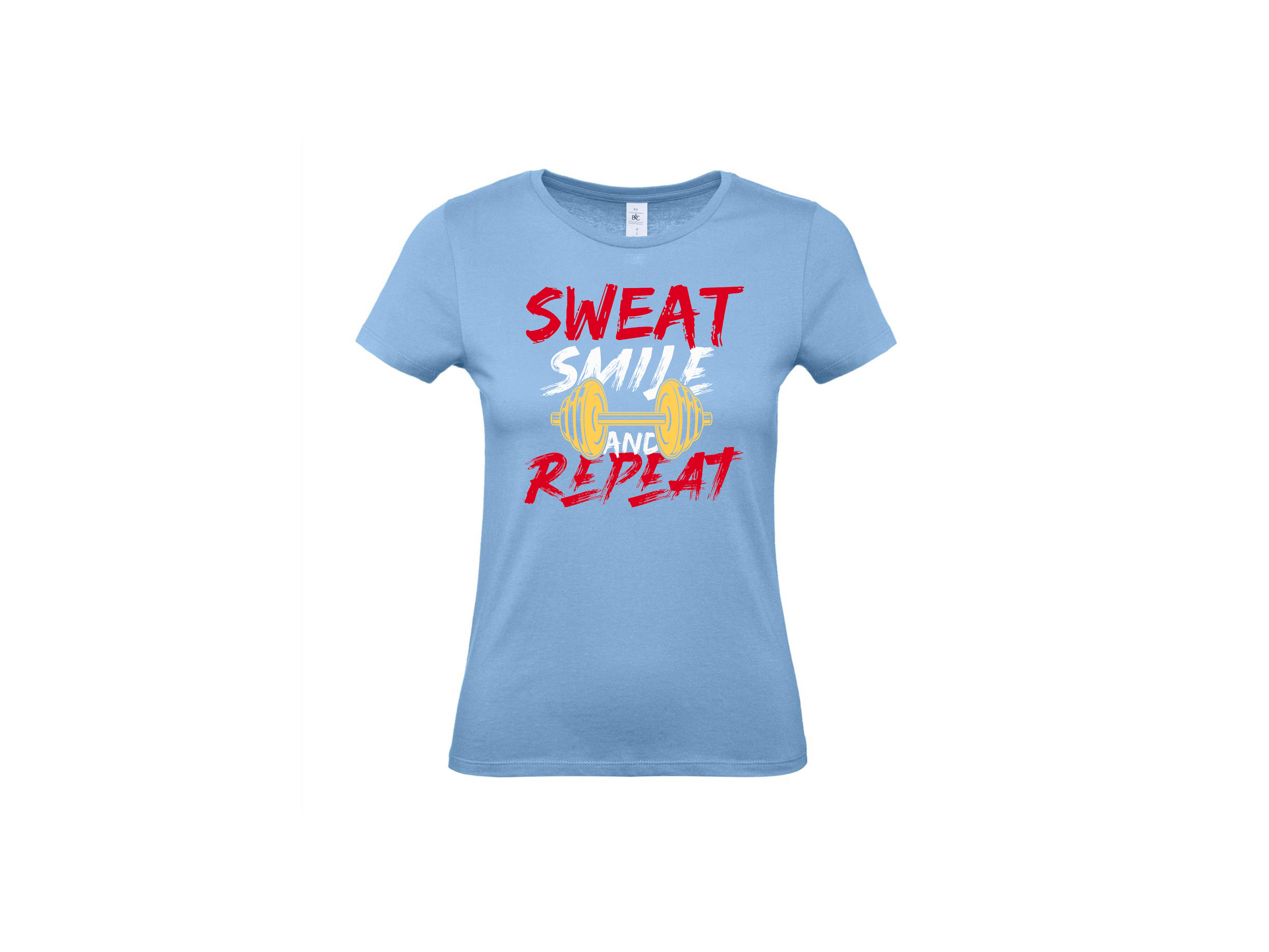 T-shirt 💪 Sweat, Smile and Repeat – Voor de echte doorzetter!