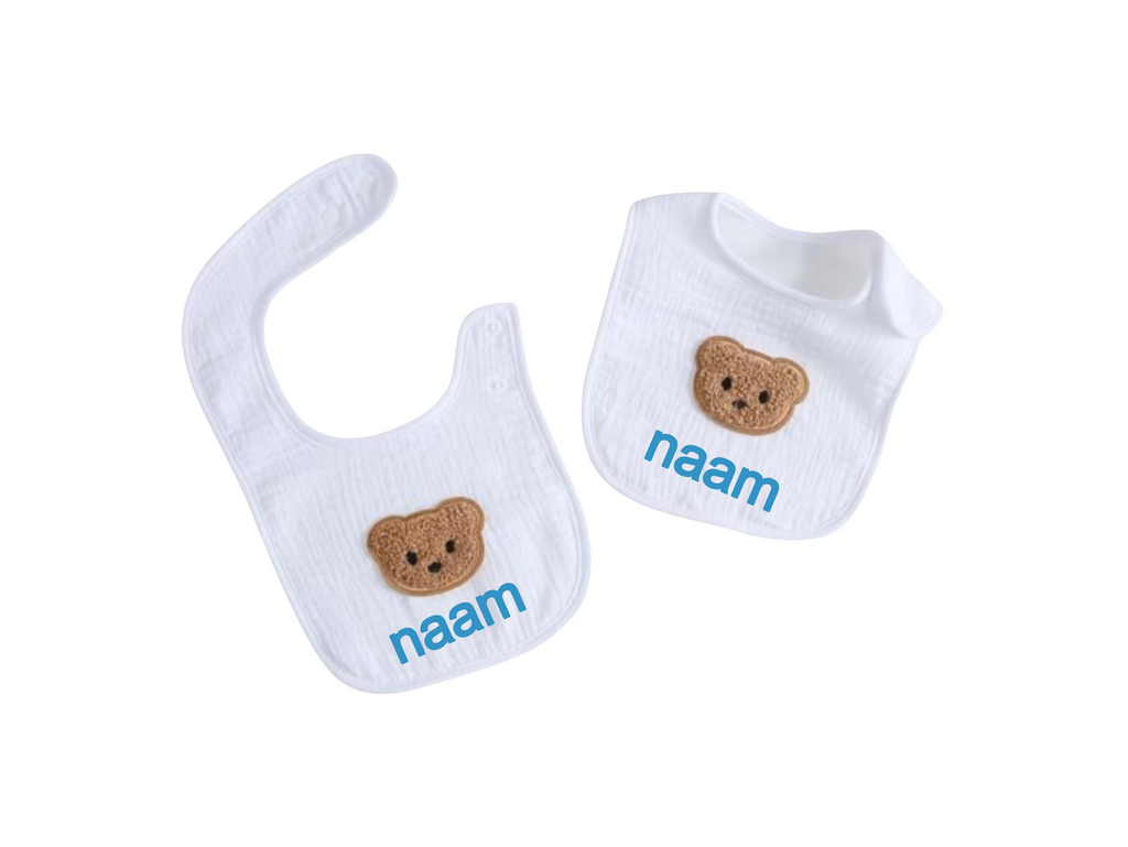 Gepersonaliseerd Baby Slabbetje met Naam 🤍