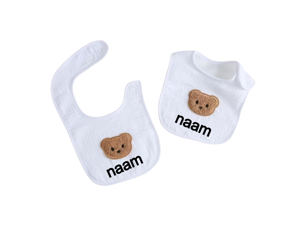 Gepersonaliseerd Baby Slabbetje met Naam 🤍