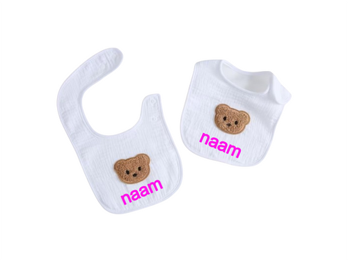 Gepersonaliseerd Baby Slabbetje met Naam 🤍
