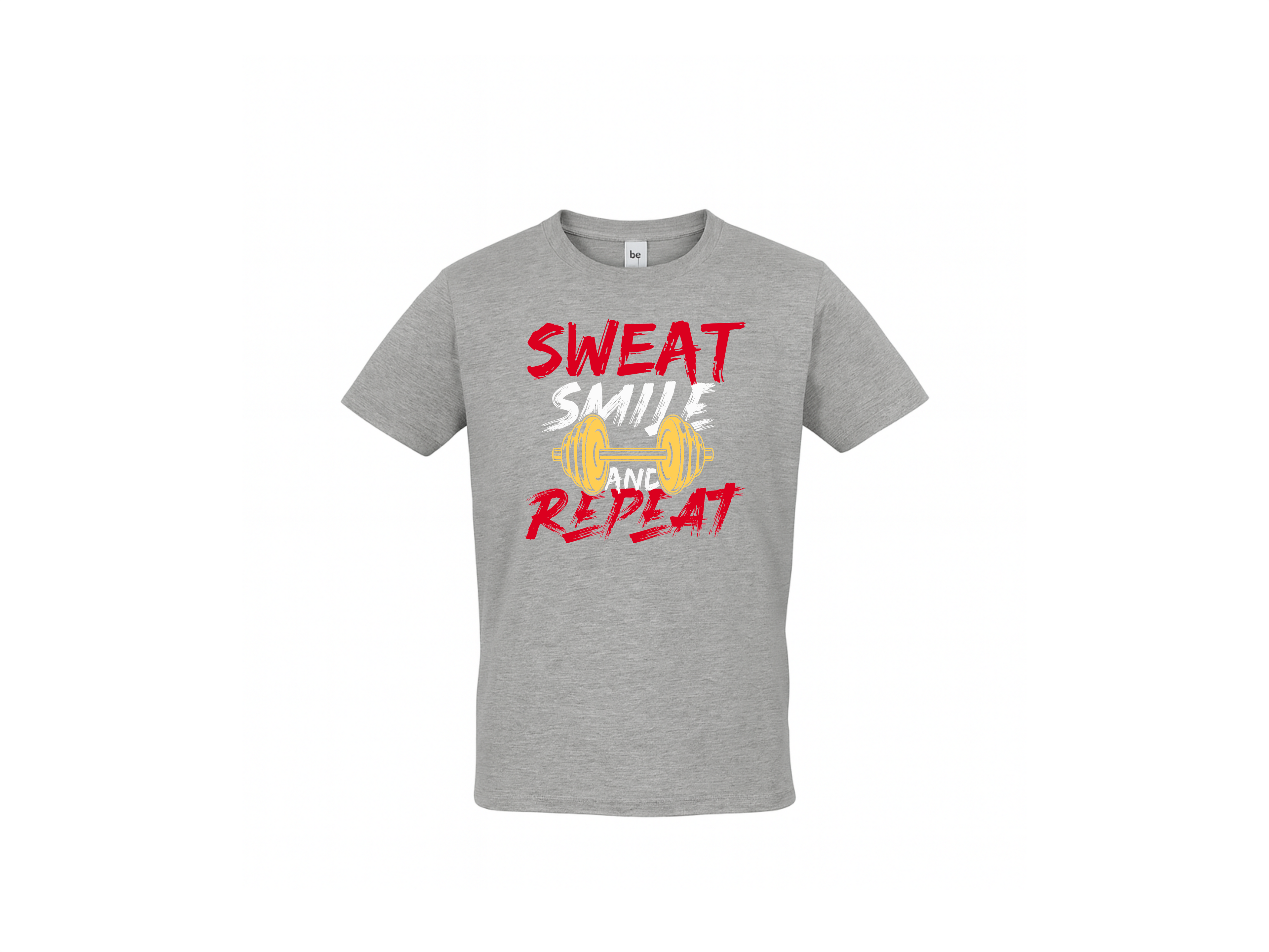 T-shirt 💪 Sweat, Smile and Repeat – Voor de echte doorzetter!