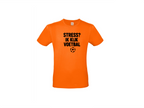 T-shirt met korte mouwen: Stress? ik kijk voetbal