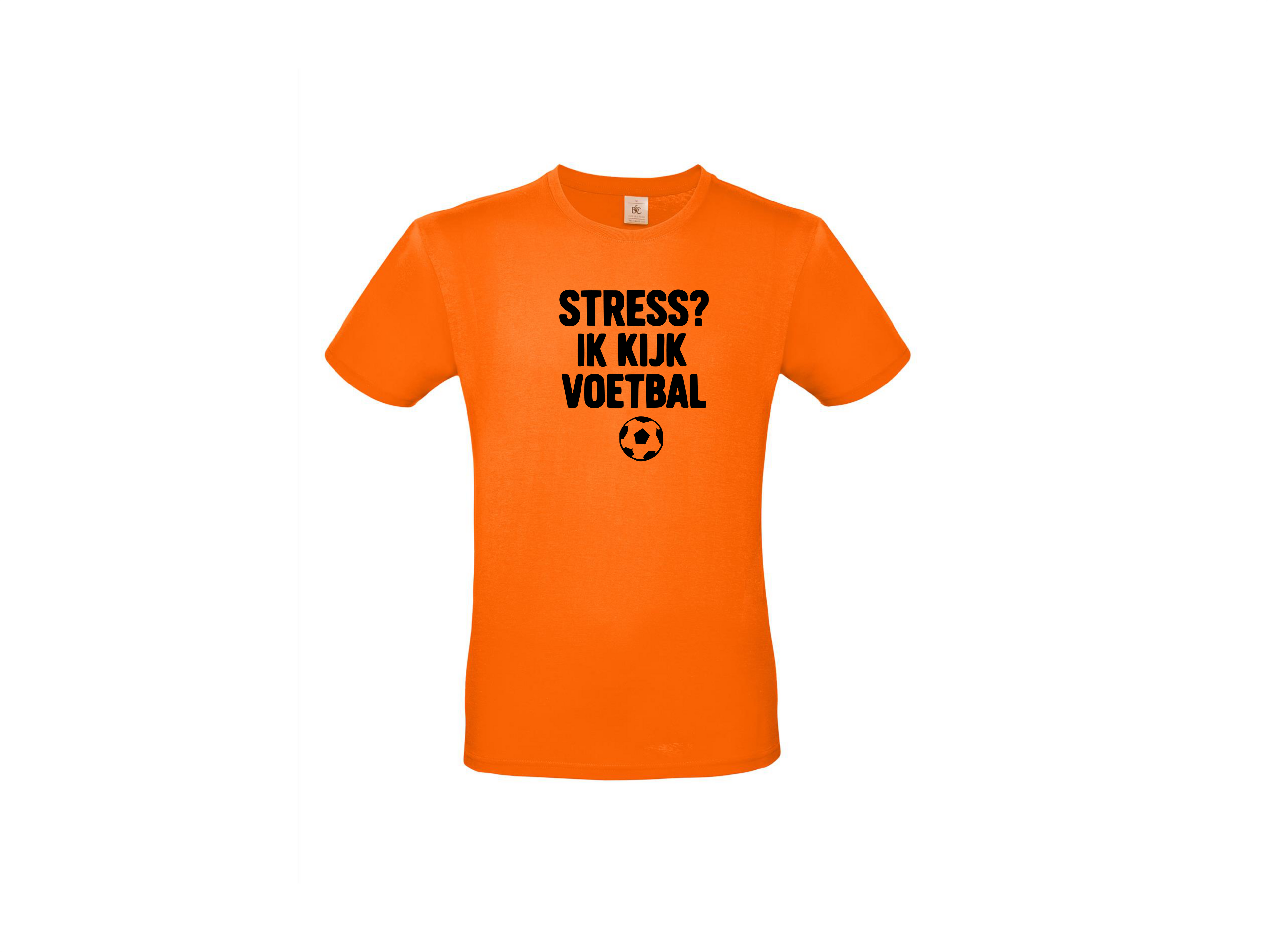 T-shirt met korte mouwen: Stress? ik kijk voetbal