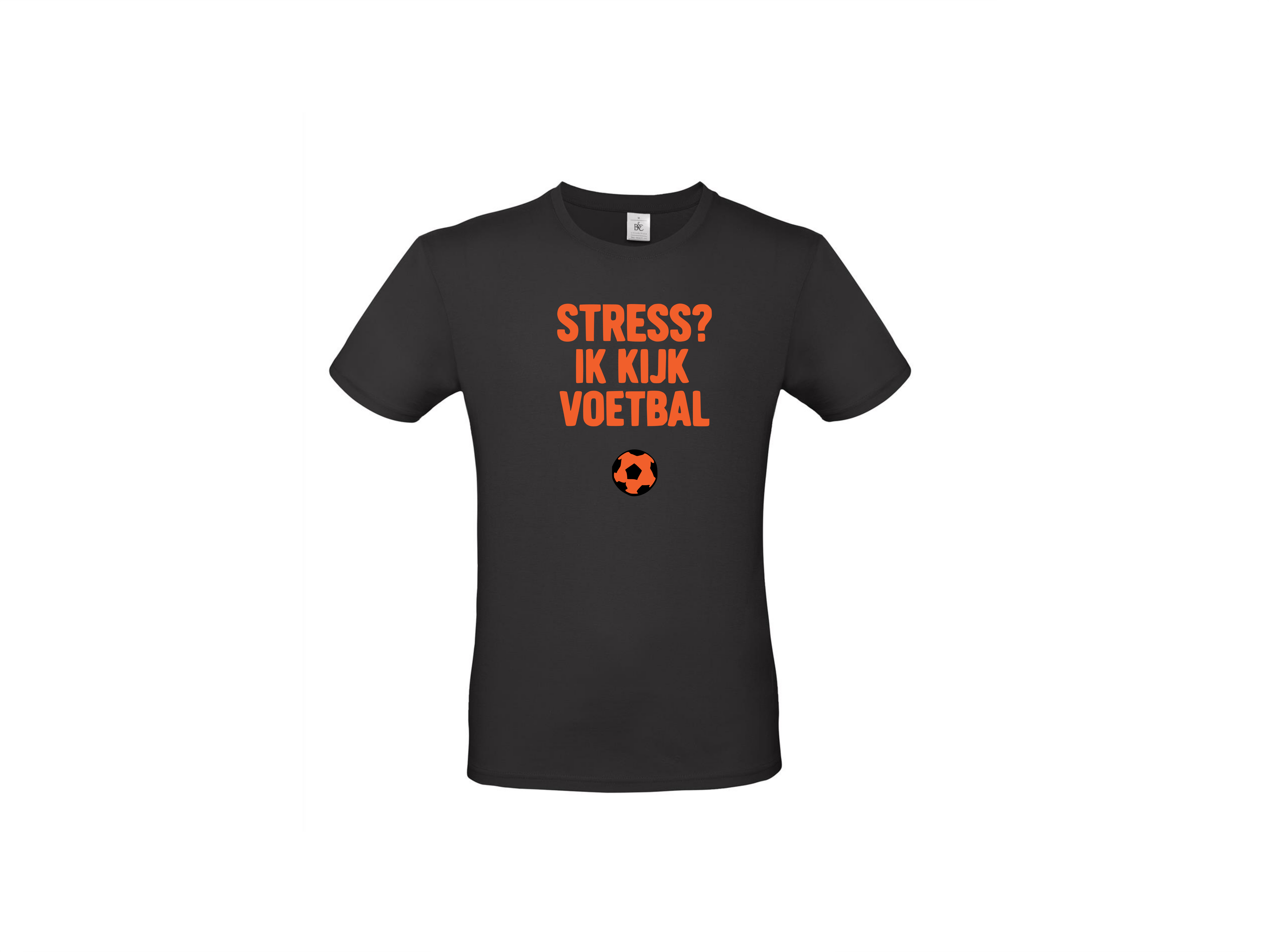 T-shirt met korte mouwen: Stress? ik kijk voetbal