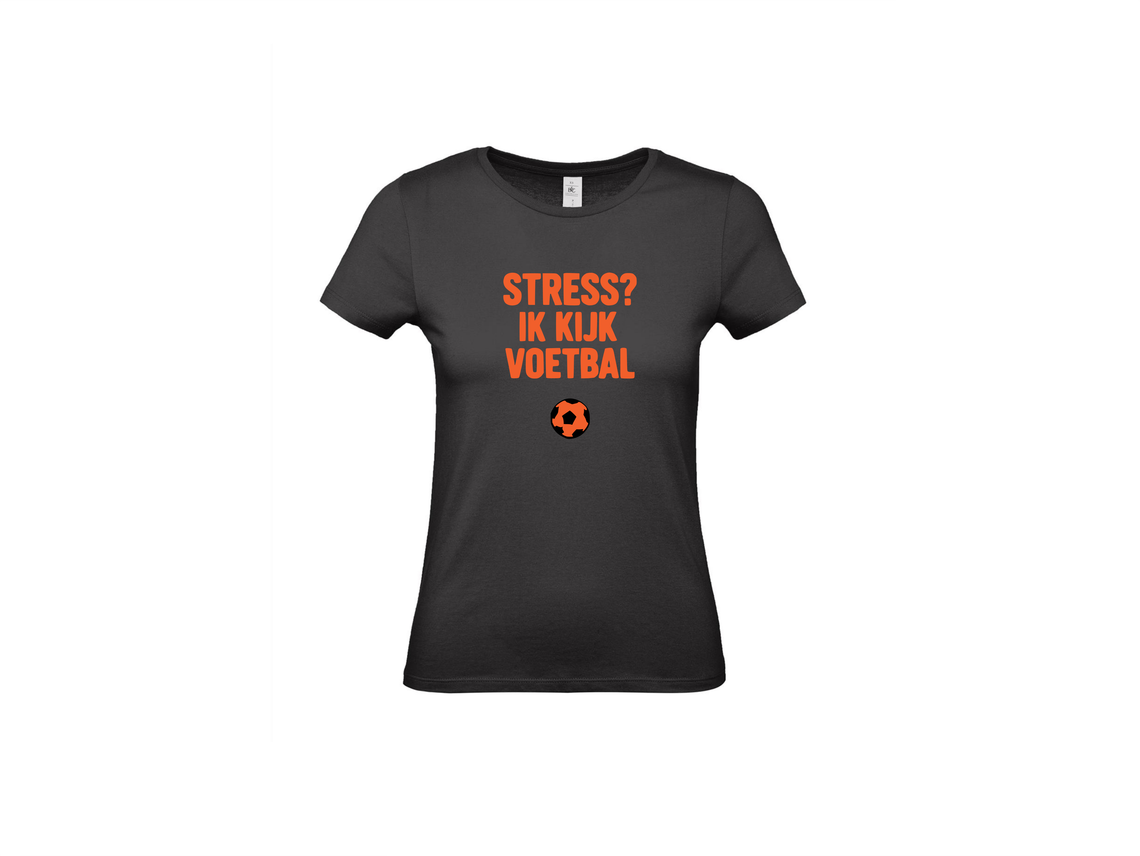 T-shirt met korte mouwen: Stress? ik kijk voetbal