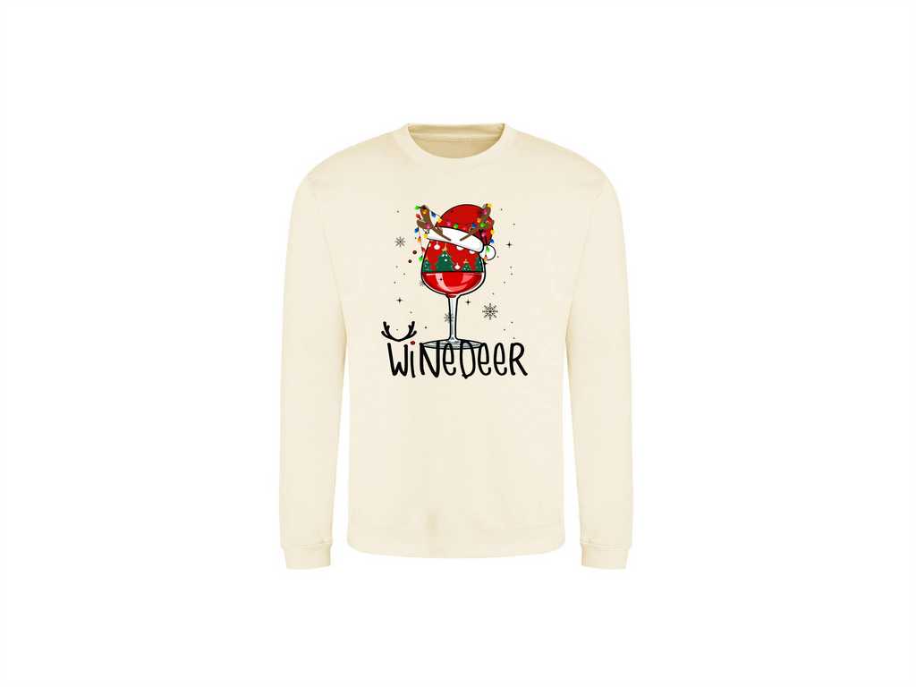 Sweater WineDeer – Omdat Kerst Altijd Beter Is met Wijn