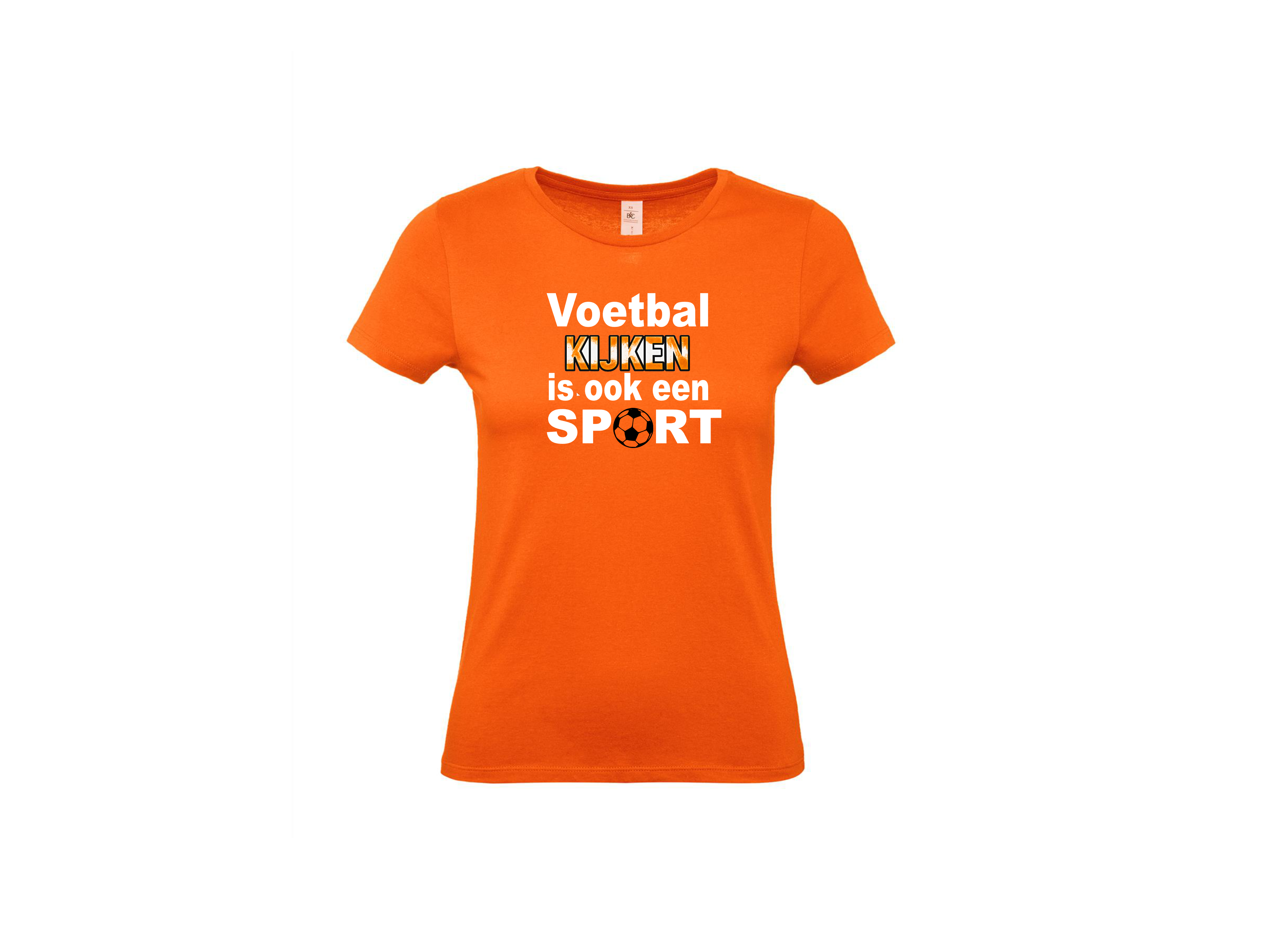 T-shirt met korte mouwen: Voetbal kijken is ook een sport