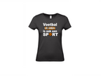 T-shirt met korte mouwen: Voetbal kijken is ook een sport