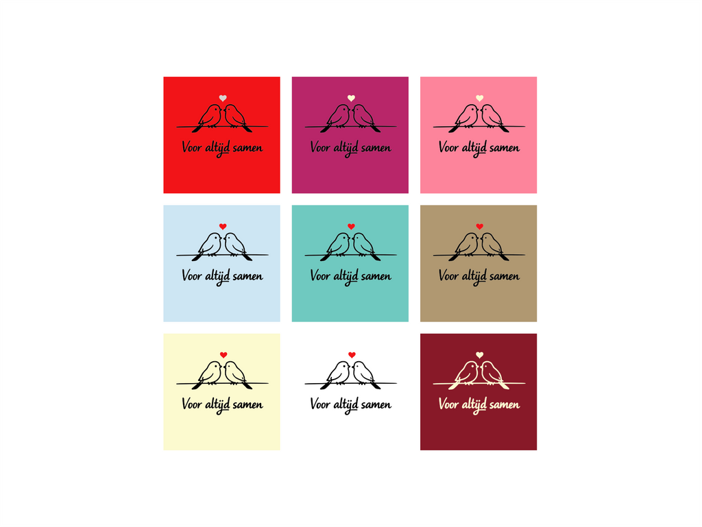 tegeltje - voor altijd samen