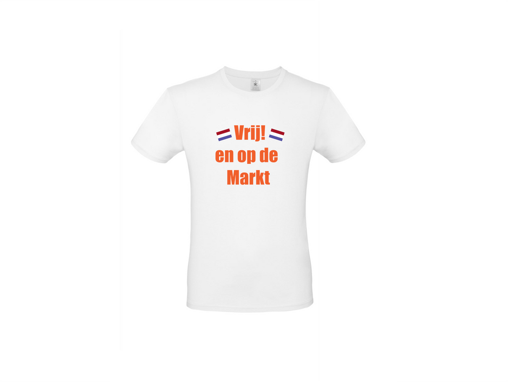 T-shirt: Vrij en op de markt