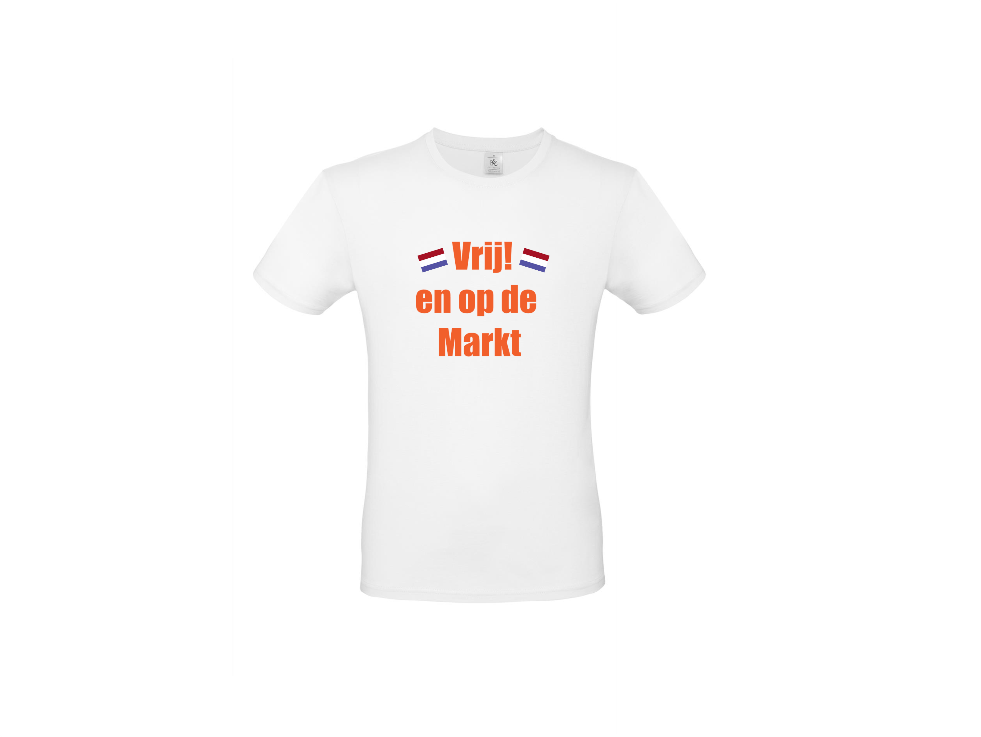 T-shirt: Vrij en op de markt