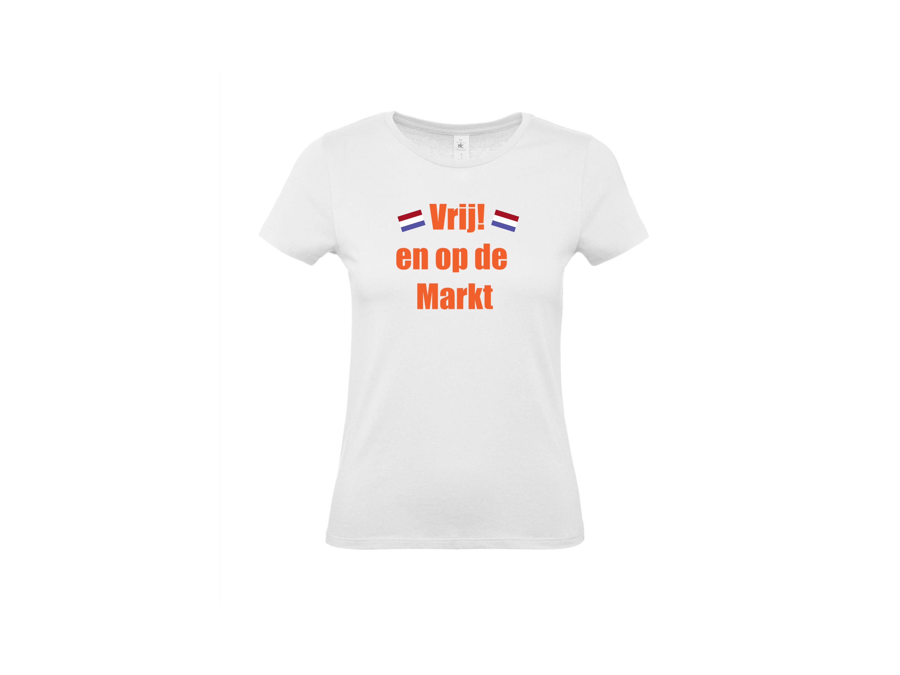 T-shirt: Vrij en op de markt