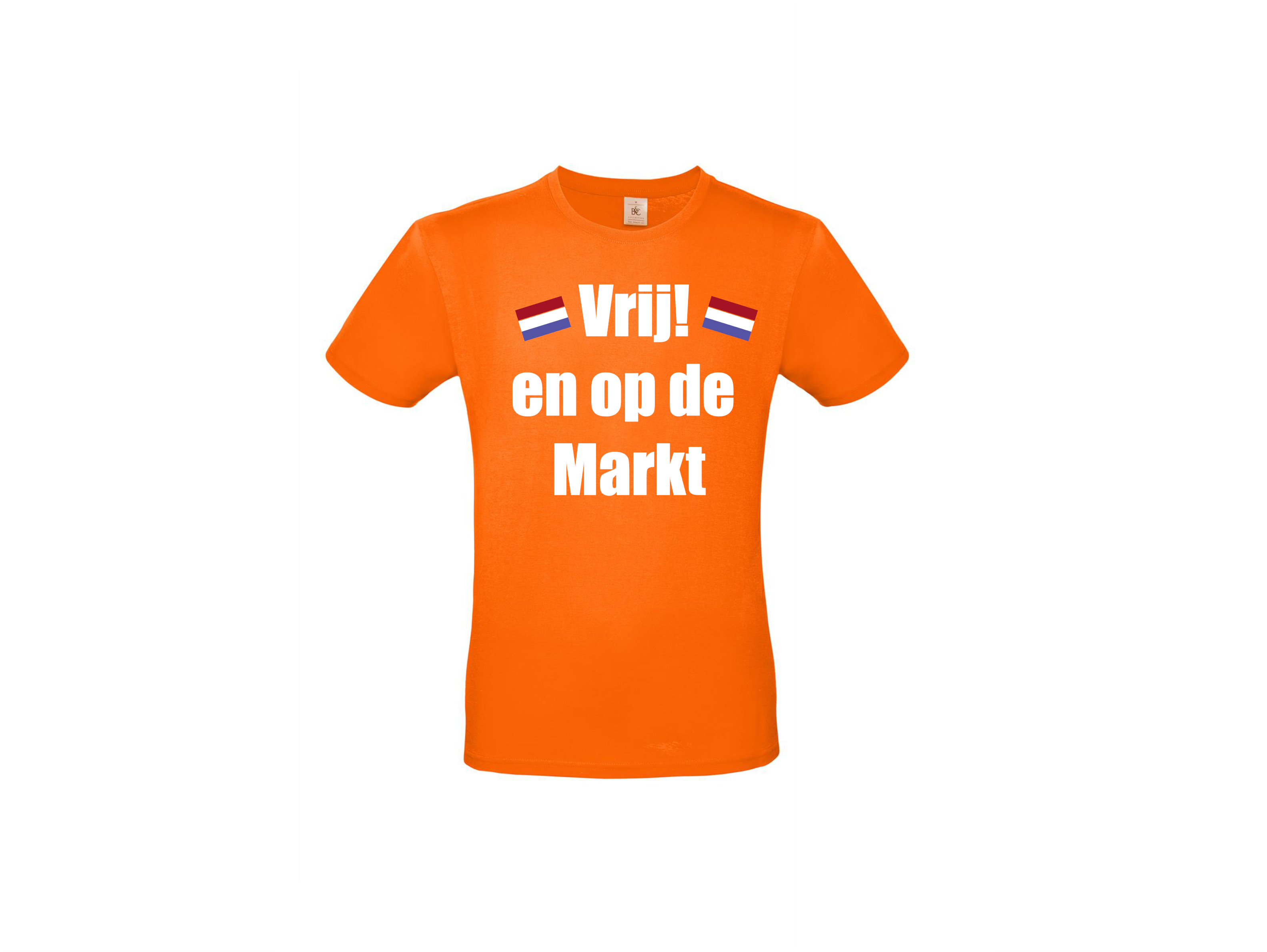 T-shirt: Vrij en op de markt