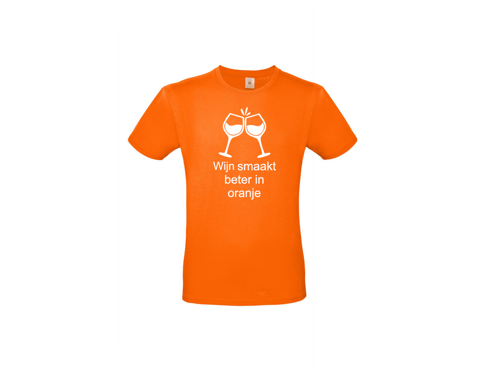 T-shirt met korte mouwen Proost in Oranje!