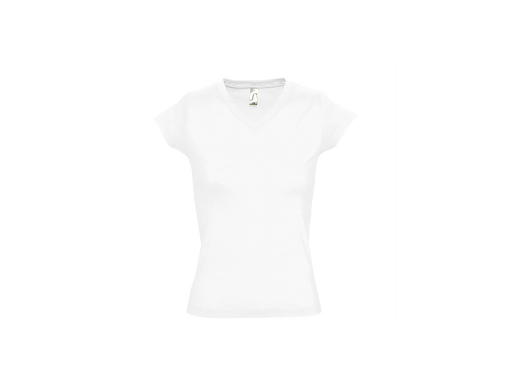 T-shirt dames met V-hals eigen Design