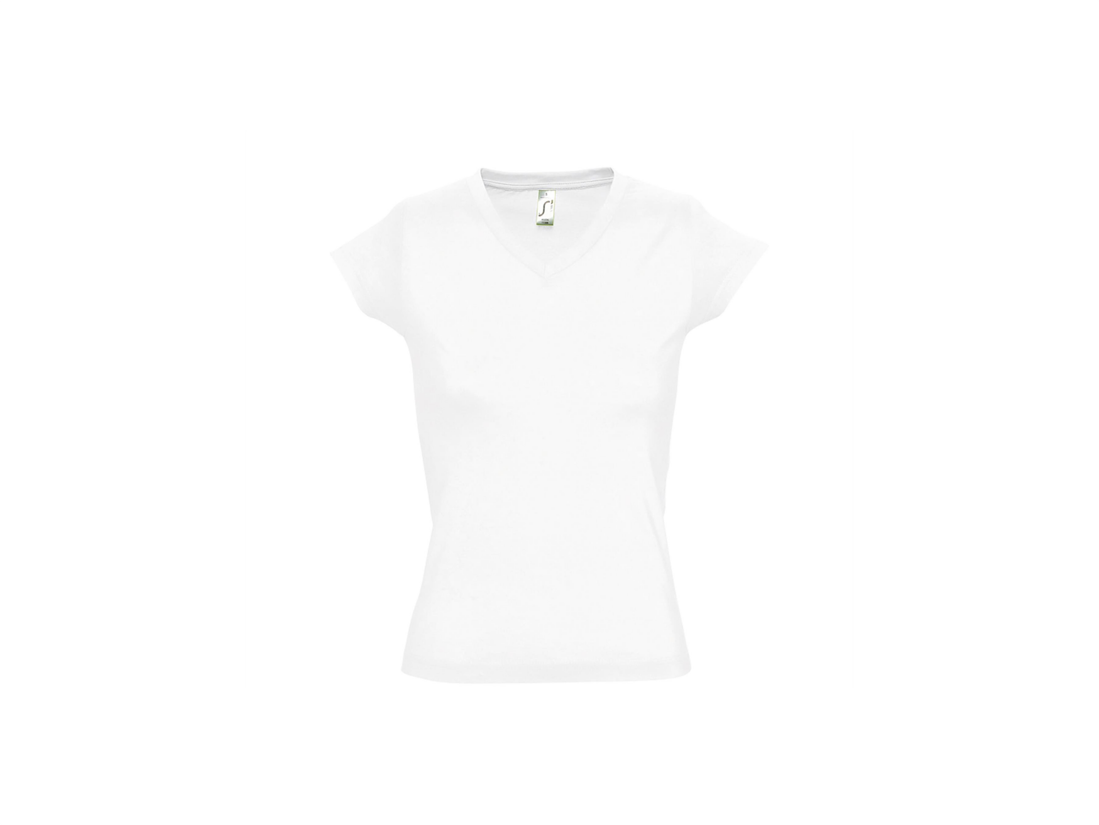 T-shirt dames met V-hals eigen Design