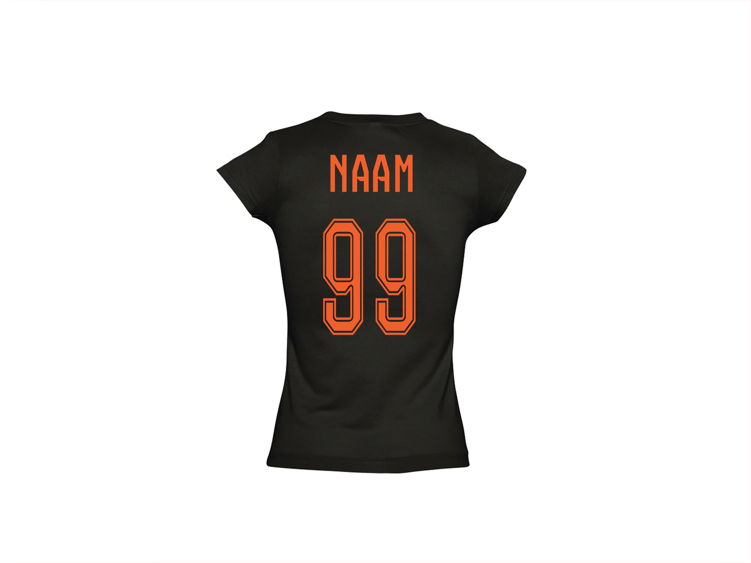 T-shirt met korte mouwen Mama – De Fanatiekste Supporter! 🧡⚽